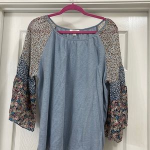 Large Denim blue Umgee top